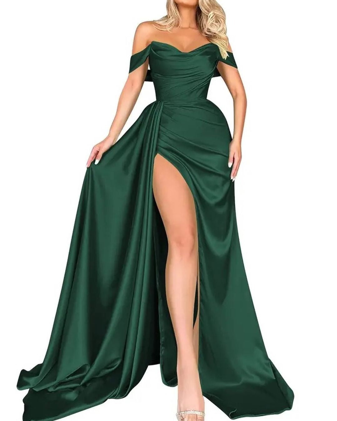 Cocktail High Slit Sexy Host Off Shoulder Slimming Party Evening Dress Cocktail High Slit Sexy Host Off Shoulder Slimming Party Evening Dress