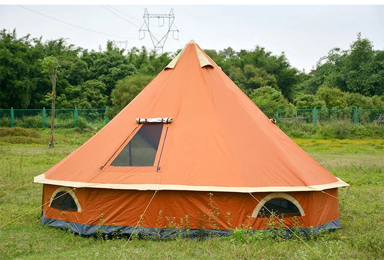 5 6 8 10 Person Outdoor Glamping Teepee Camping Family Tent Travel Hiking Durable Car Shelter Beach Canopy Awning Mountaineering himalipasal