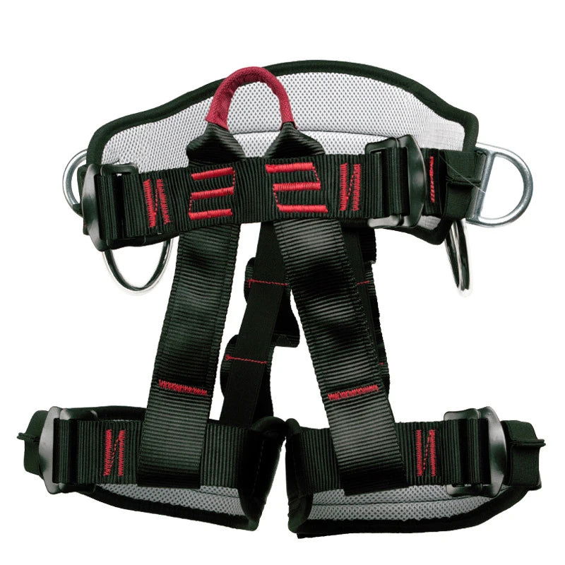 Camping Safety Belt 25KN Outdoor Rock Climbing Outdoor Expand Training Half Body Harness Protective Supplies Survival Equipment himalipasal