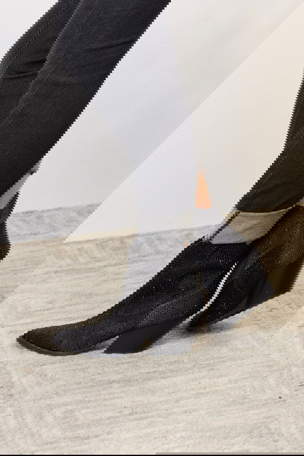 East Lion Corp Rhinestone Ankle Cowboy Boots himalipasal