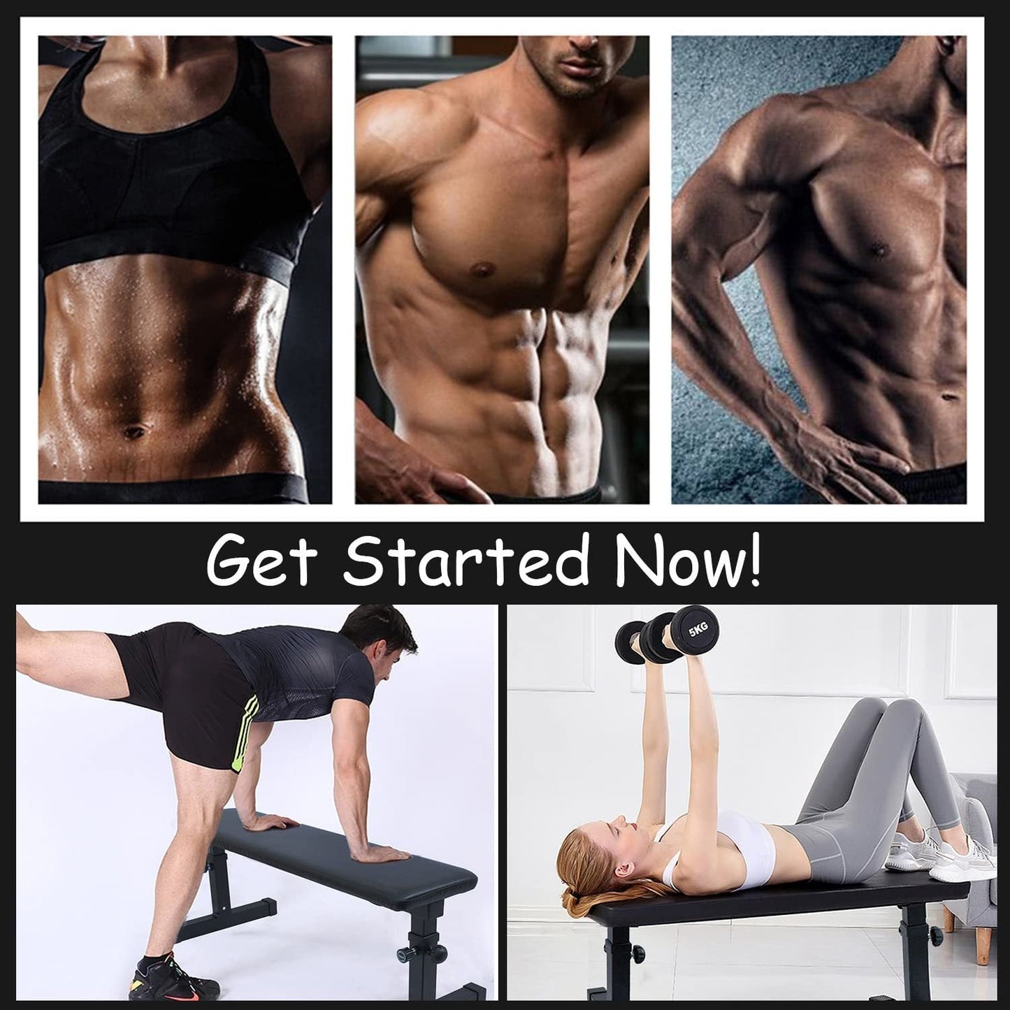 Flat Weight Bench Home Dumbbell Stool Home Fitness Strength Training Bench Comfortable Design himalipasal