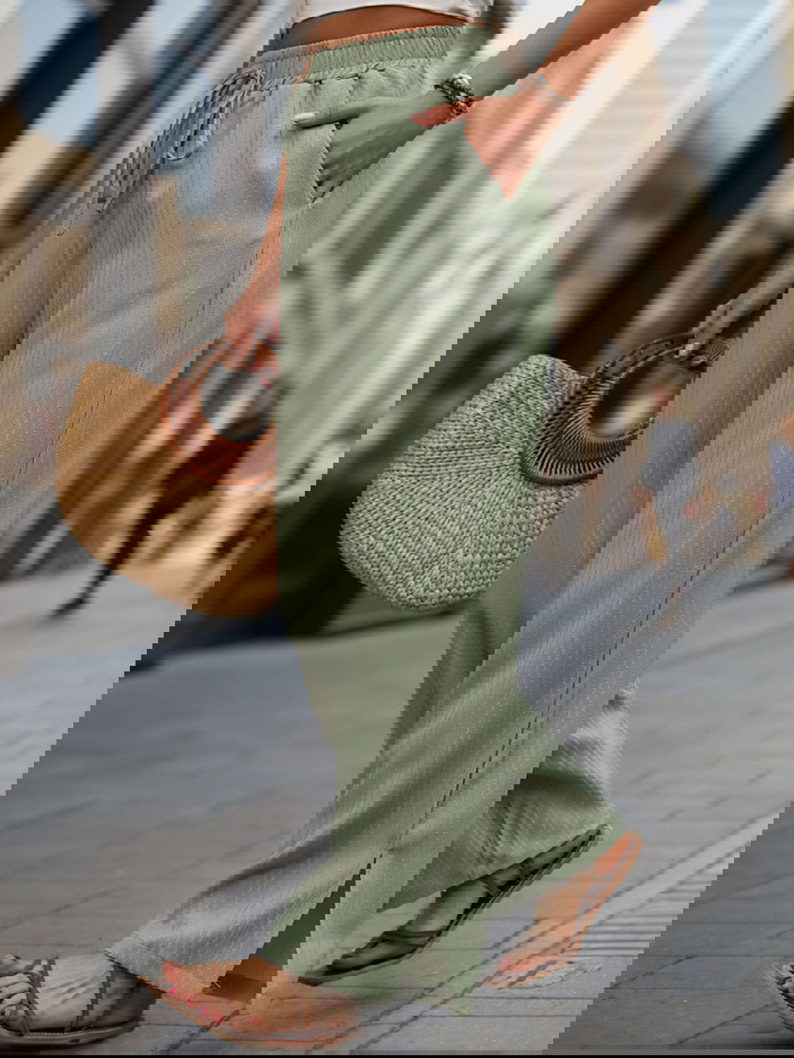 High Waist Wide Leg Pants himalipasal