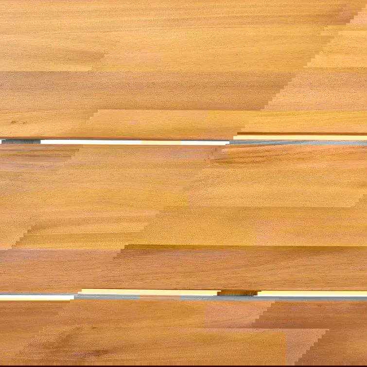 Loft Outdoor Acacia Wood and Wicker 5 Seater Sectional Sofa Set himalipasal