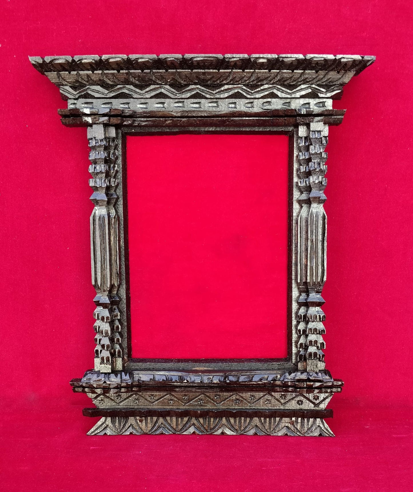 Long Wooden Carved Photo Frame himalipasal