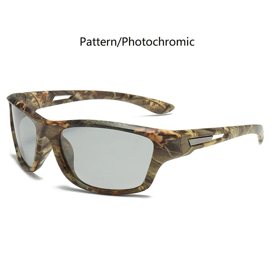 Photochromic Polarized Sports Vintage Sunglasses Men Women Fishing Cycling Driving Mountaineering Sport Retro Sun Glasses UV400 himalipasal