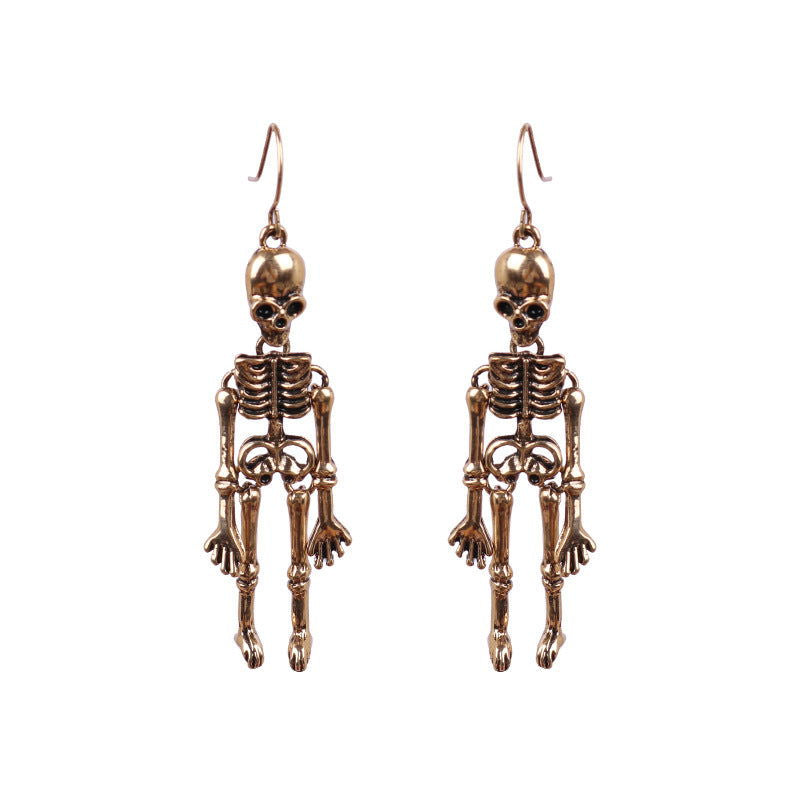 Skeleton Alloy Earrings himalipasal