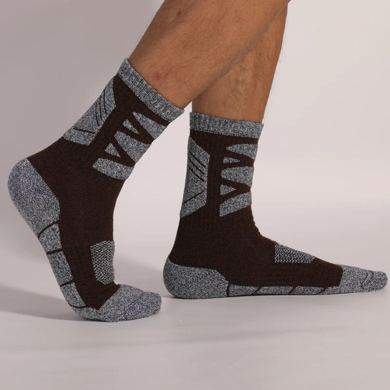 Skiing Socks Men Sweat-absorbing Winter Warm Thickened Towel Bottom Outdoor Sports Mountaineering Running Hiking Ski Socks himalipasal