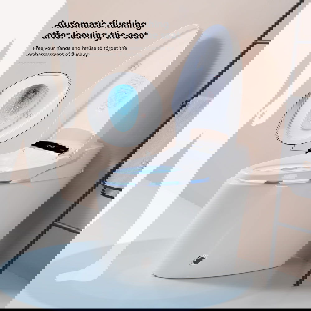 Smart Toilets with Heated Bidet Seat, Portable toilet with bidet built, Bidet toilet with Dryer and Warm Water himalipasal