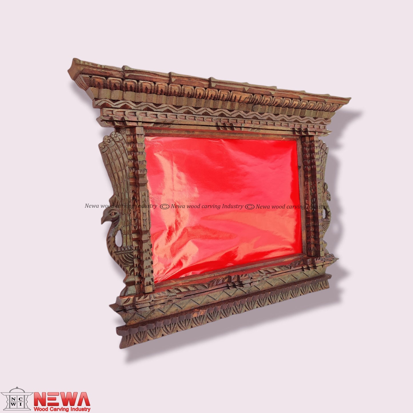 Wooden Brown Carved Photo frame himalipasal