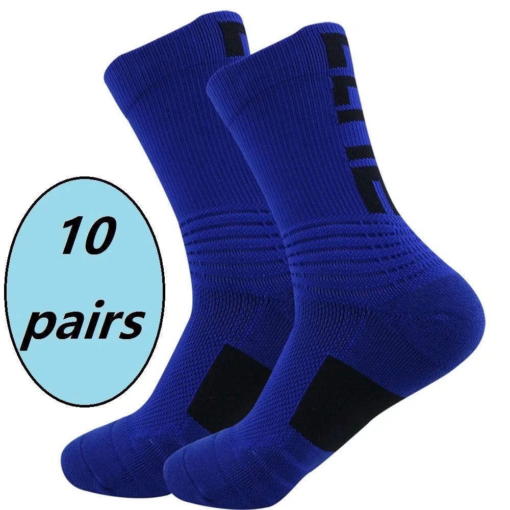 10 Pairs Professional Sports Bicycle Socks for Running Hiking and Mountaineering Men's and Women's Bicycle Socks himalipasal