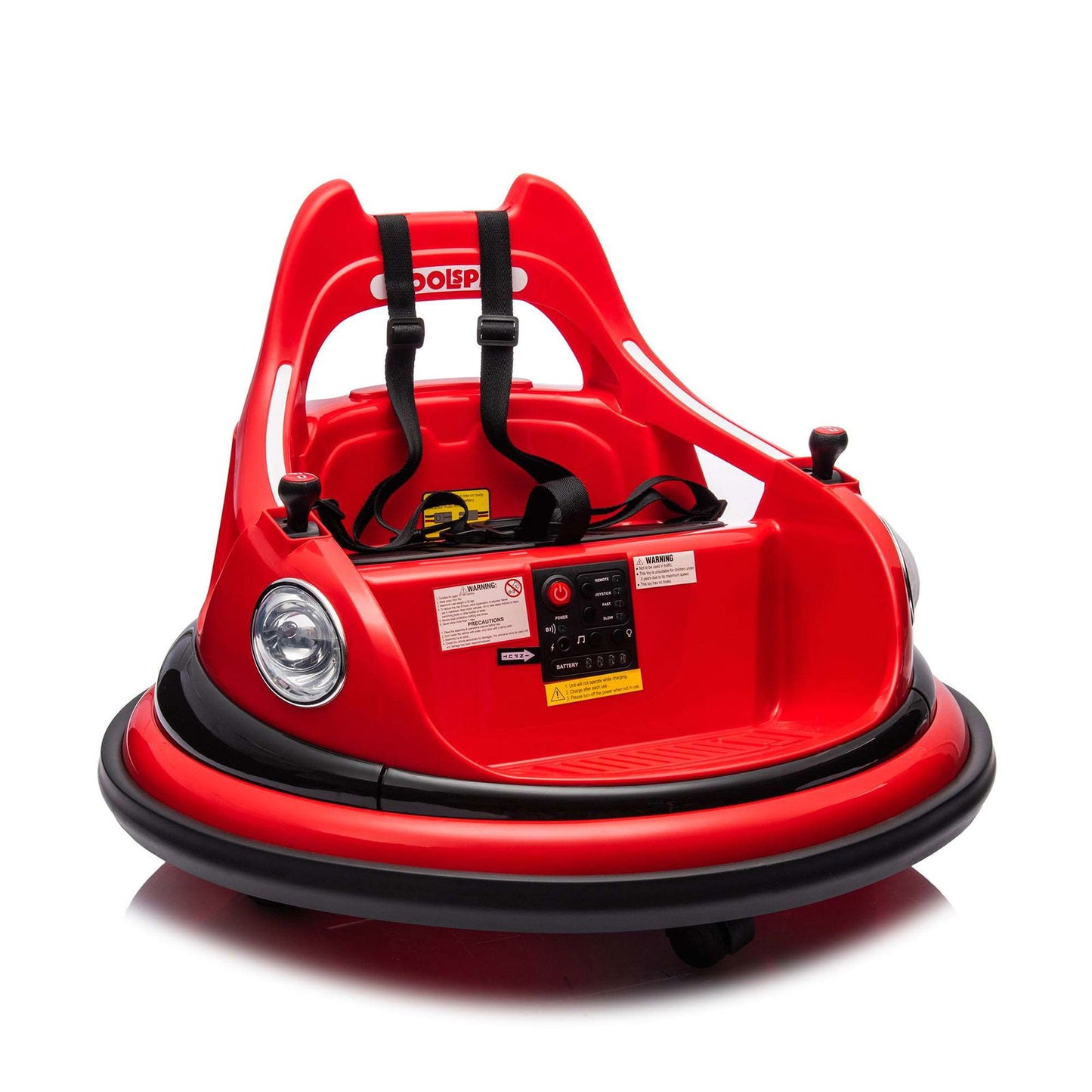 12V ride on bumper car for kids,electric car for kids,1.5-5 Years Old,W/Remote Control, LED Lights, Bluetooth & 360 Degree Spin, Vehicle body with anti-collision padding Five-point Safety Belt,2wd himalipasal