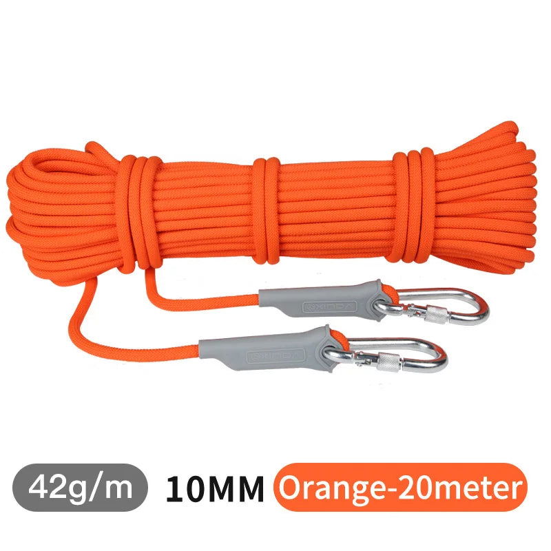 12mm 10mm 12KN(1200KG) Lanyard Outdoor Camping Rope Climbing Hiking Survival Equipment Tent Accessories Rescue Snorkeling Rope himalipasal