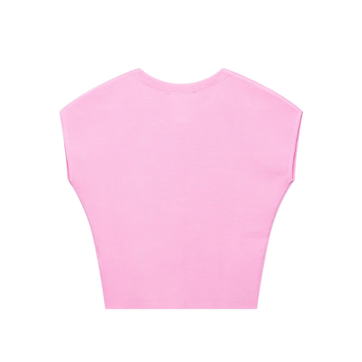 Women Clothing Spring Summer Sweet Sleeveless Vest Women Knitted Short Top