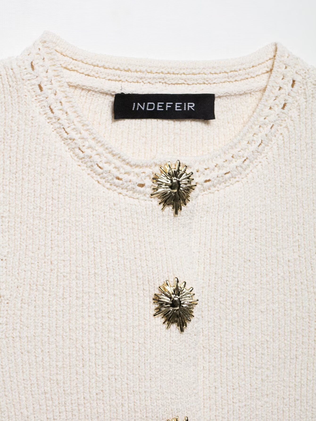 Summer Women Clothing Knitted round Neck Sleeveless Minimalist Vest Top