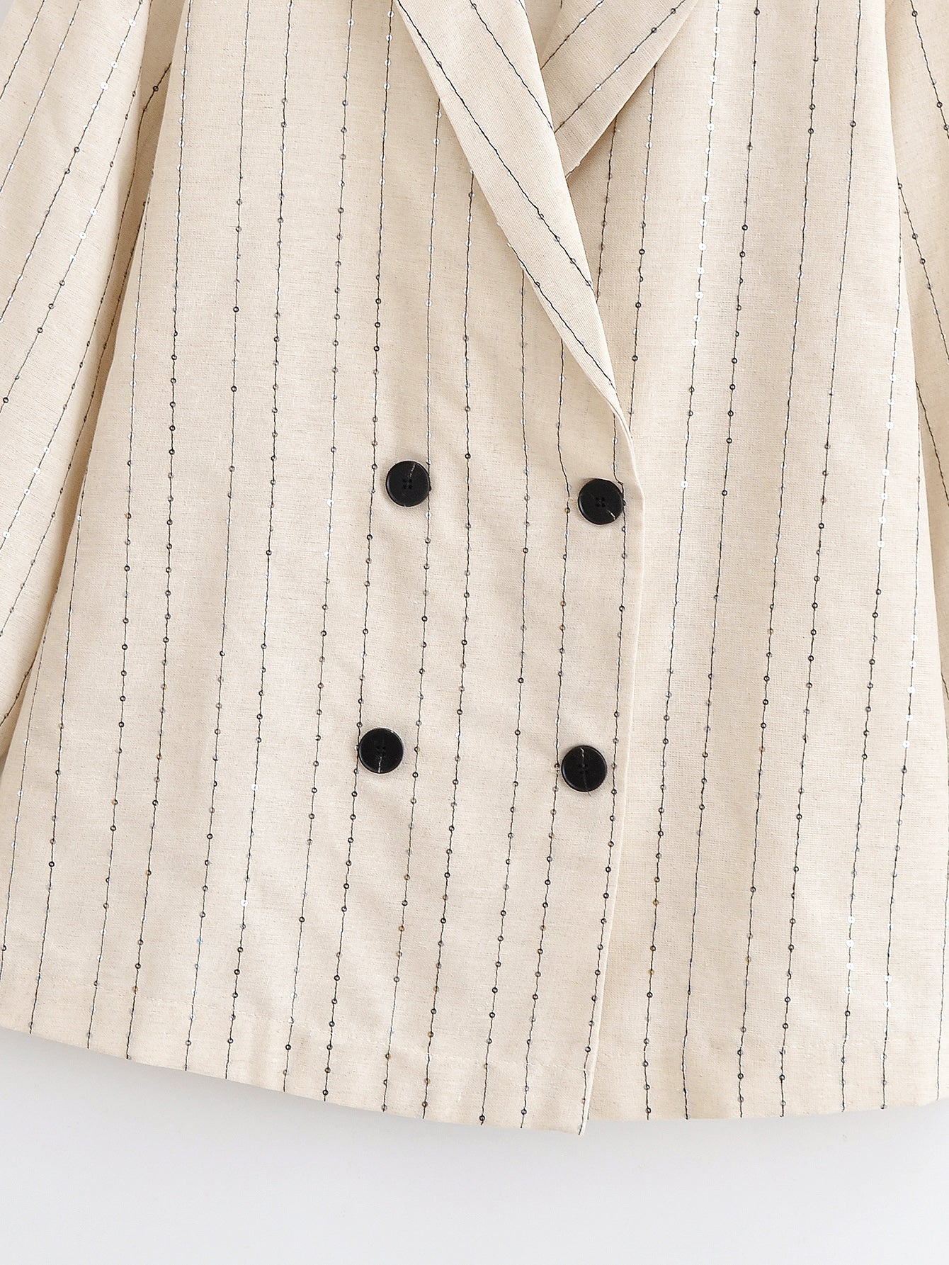 Women Clothing Casual Suit Sequin Striped Blazer Sequin Striped Casual Trousers