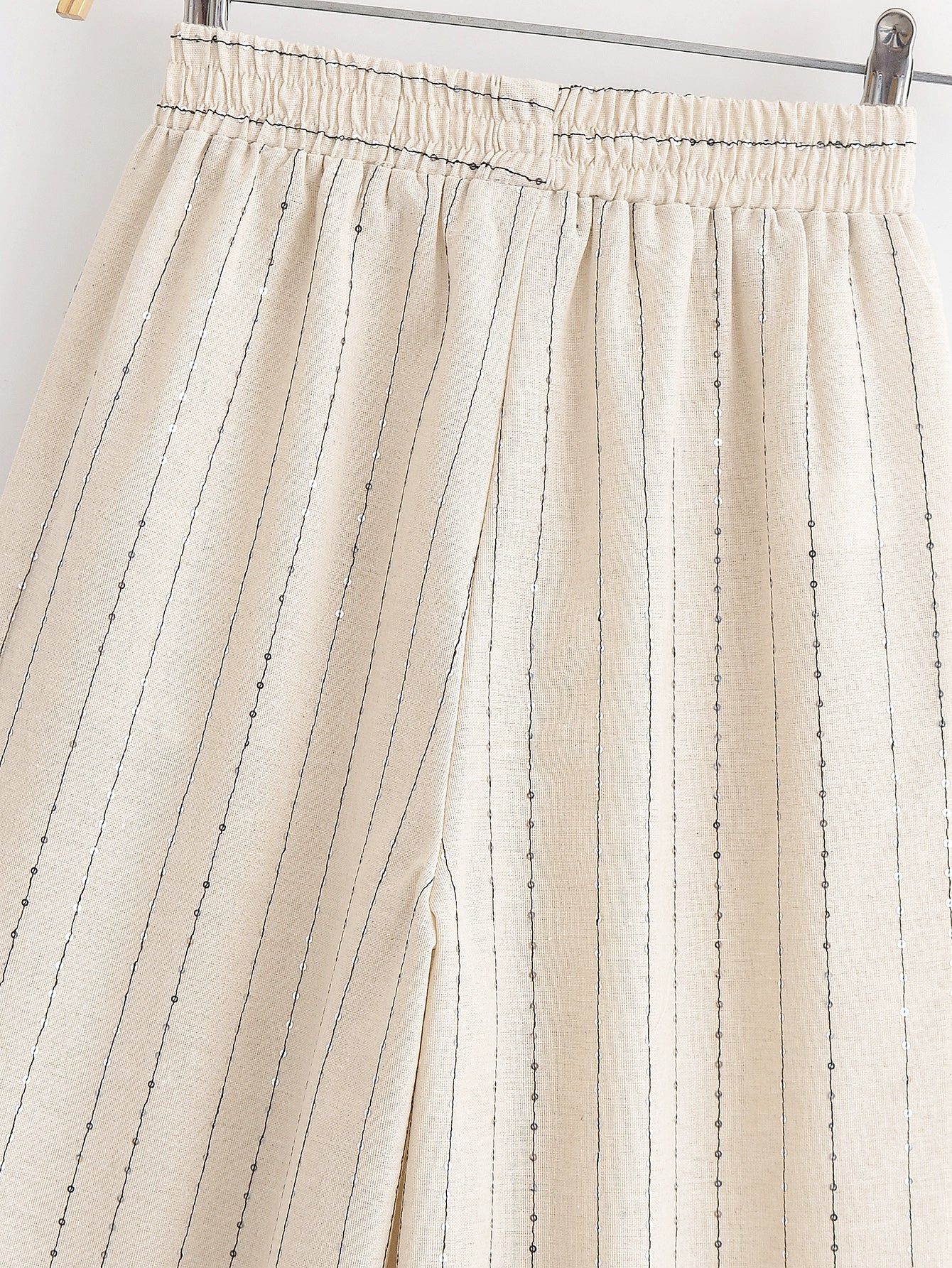 Women Clothing Casual Suit Sequin Striped Blazer Sequin Striped Casual Trousers