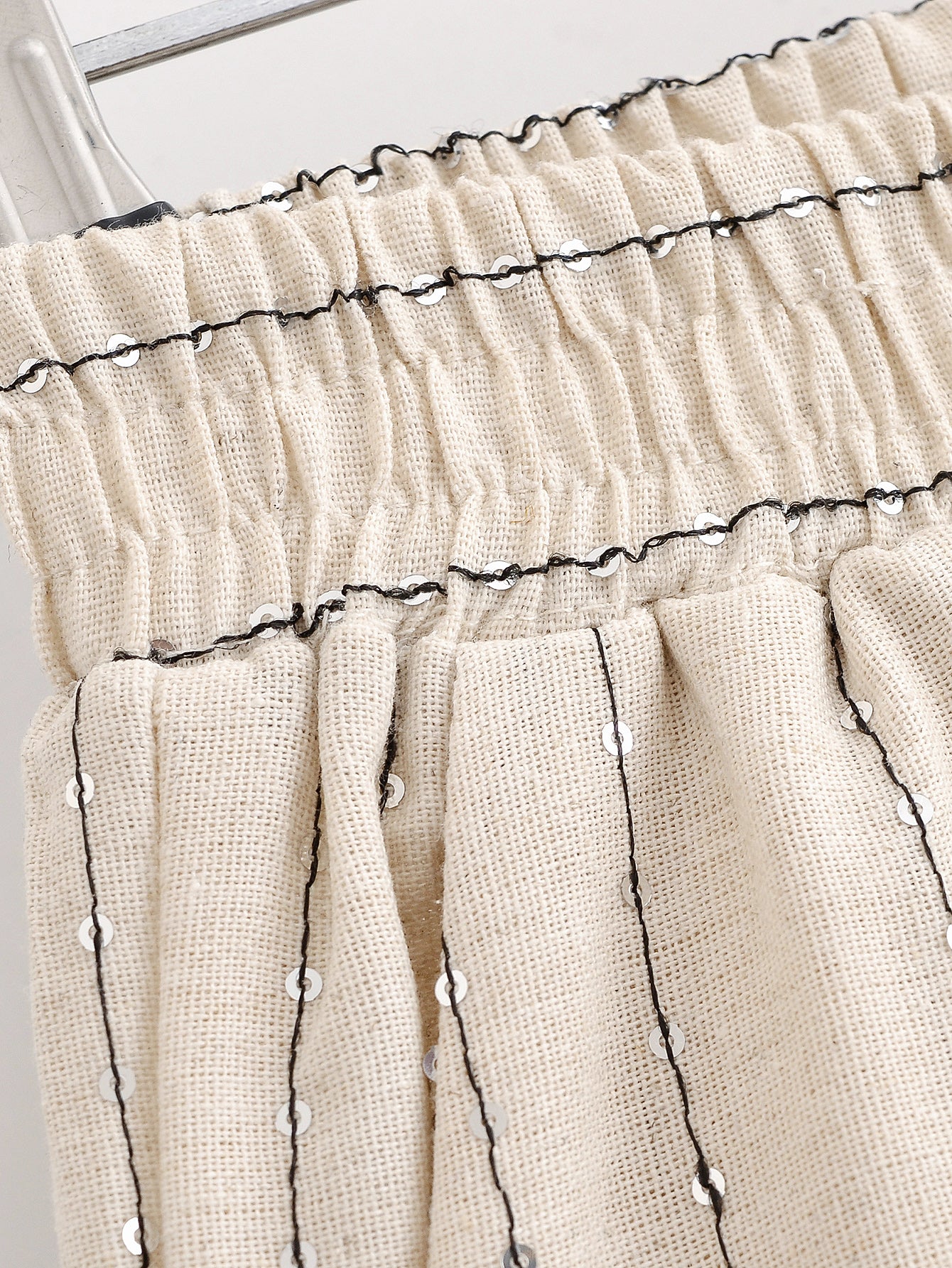 Women Clothing Casual Suit Sequin Striped Blazer Sequin Striped Casual Trousers