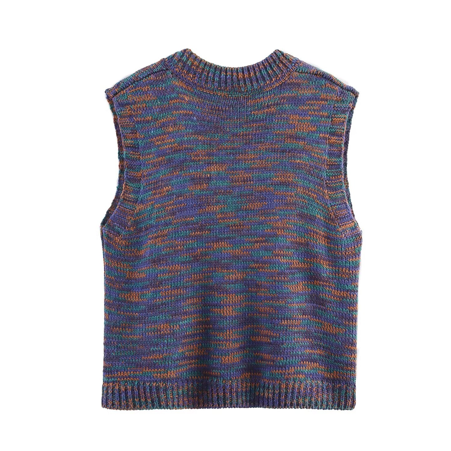 Spring Women Clothing French Design Iceland Yarn Knitted Vest