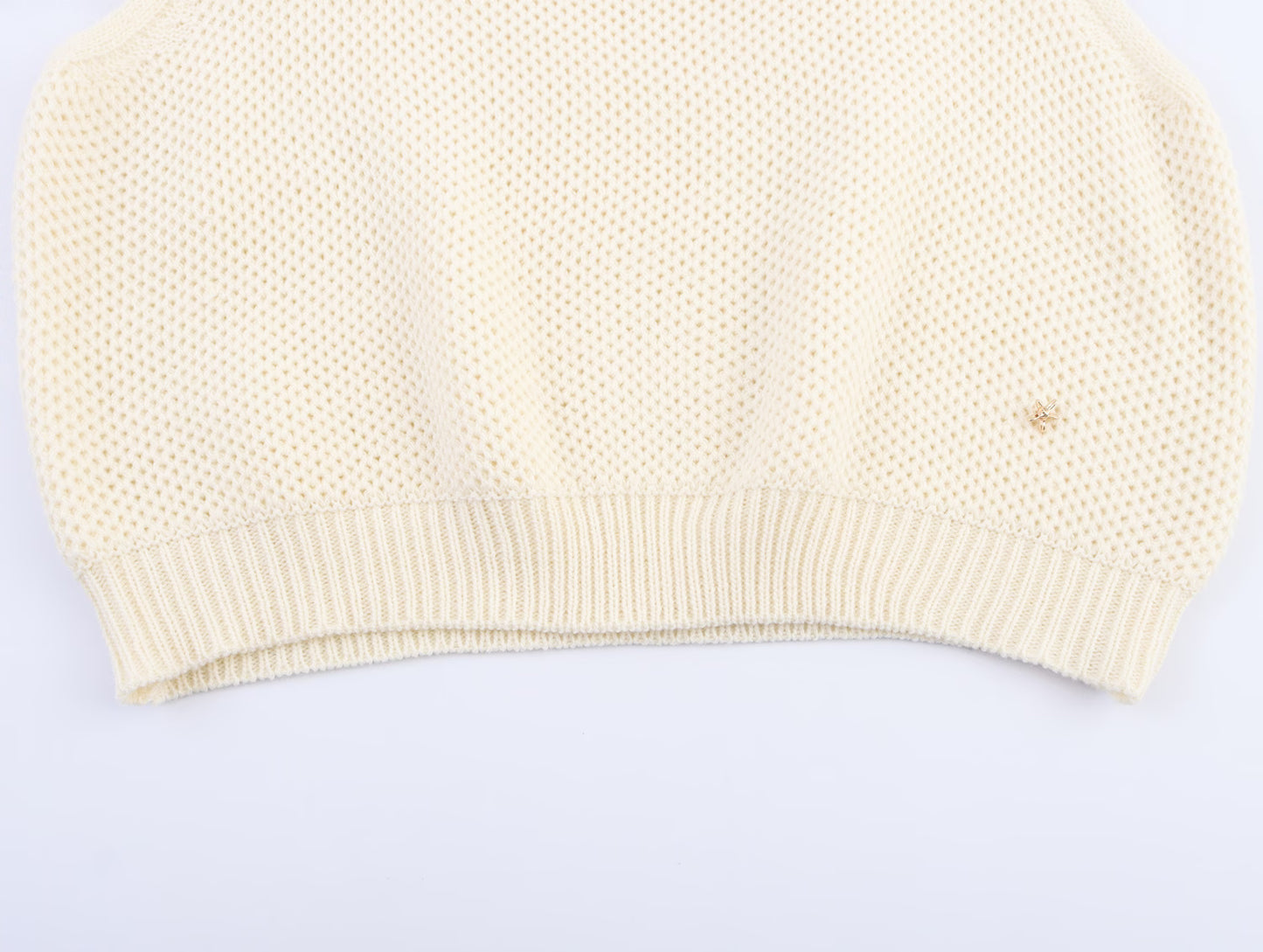 Women Clothing Fall Bandage Dress round Neck Fishnet Knitted Pullover Knitted Vest