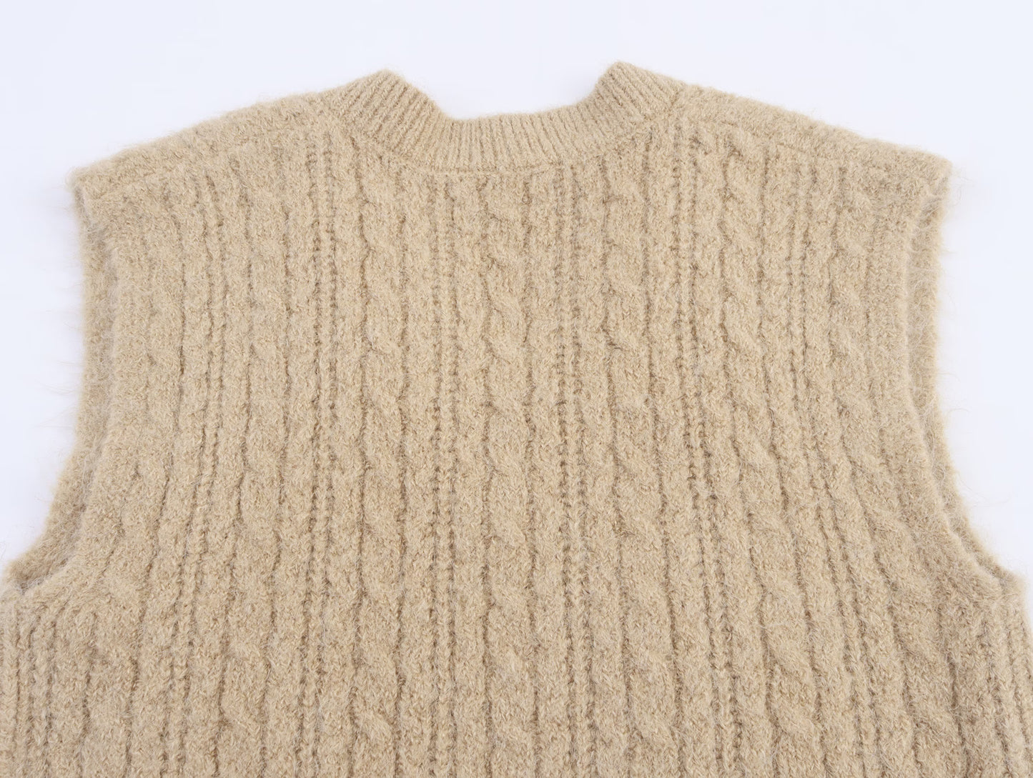 Sexy Autumn Winter V neck Twist Bandage Dress Artifact Knitted Pullover Vest Vest Loose Top Women