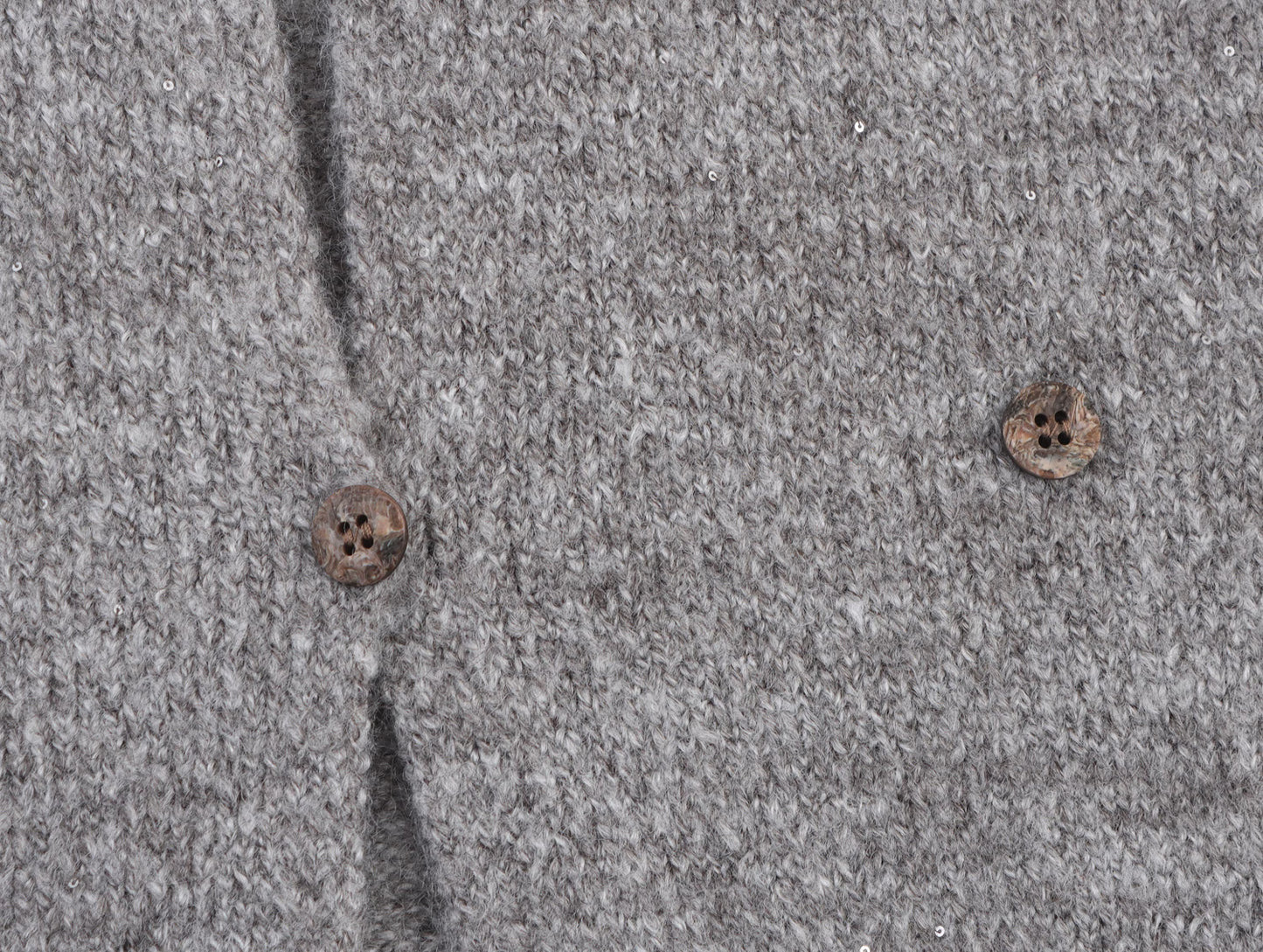 Women Clothing Autumn Simple All Match Sequined Back Slit round Neck Knitted Pullover Vest