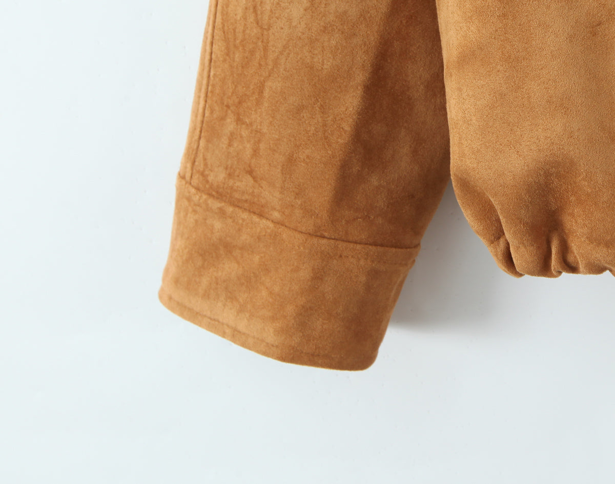 Autumn Retro Autumn Winter Warm Casual out Stand Collar Long Sleeve Jacket Women Coat