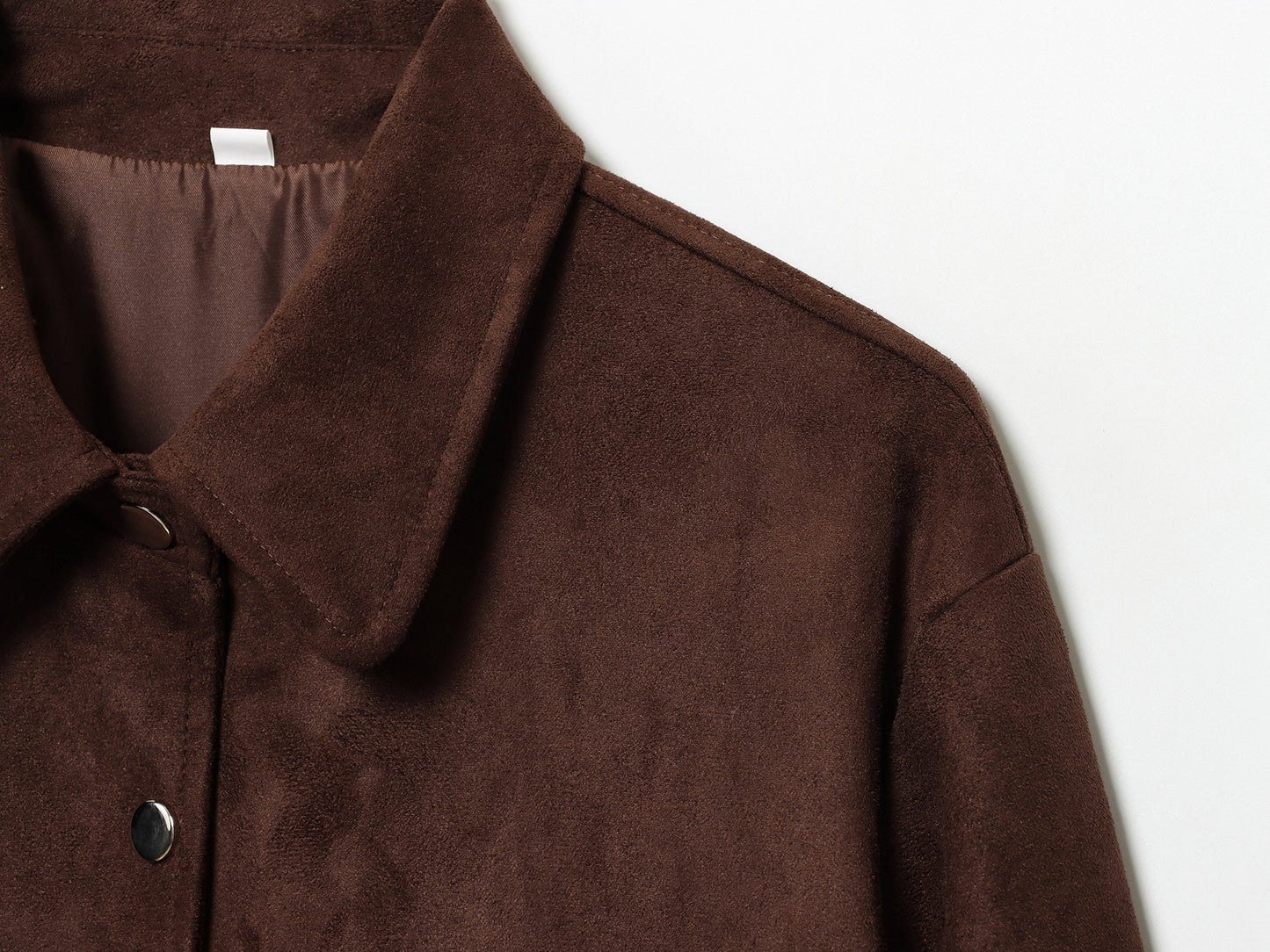 Women Clothing Suede Textured Jacket Jacket