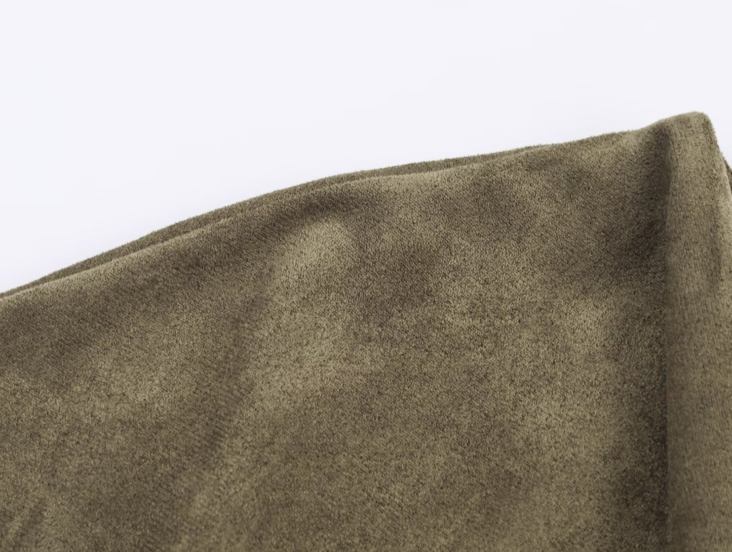 Women Clothing at Suede Effect Asymmetric Dress