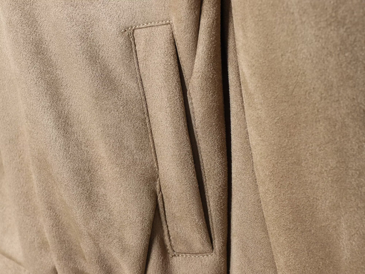 Early Autumn Women Clothing Office Fashionable All Match Suede Textured Leather Coat