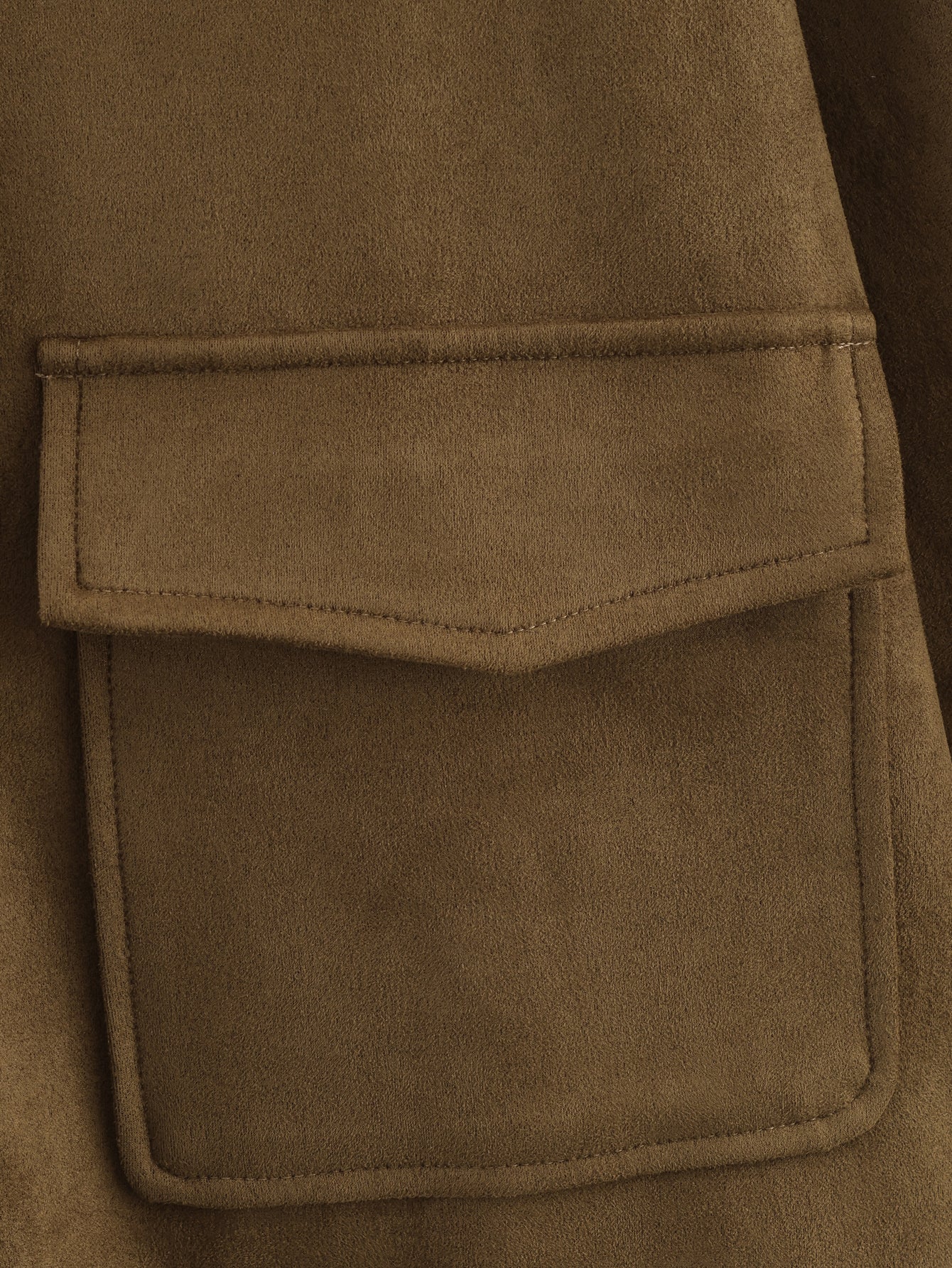 Women Clothing at Casual Suede Shirt Decorative Jacket