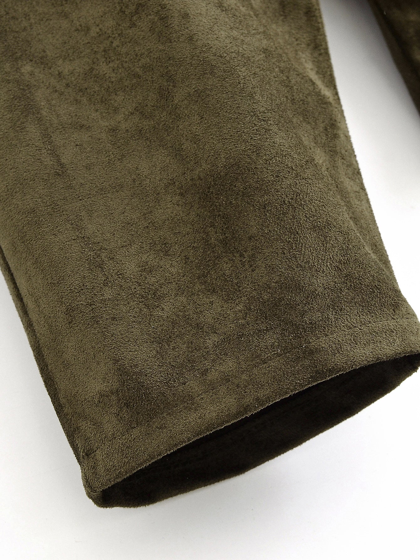 Women Clothing Waist Pleated Suede T shirt Top Belt Pants Suit Women