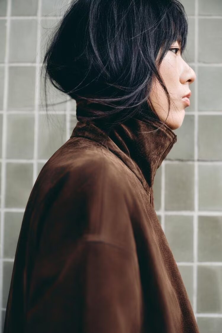 Women Clothing at Loose Suede Jacket