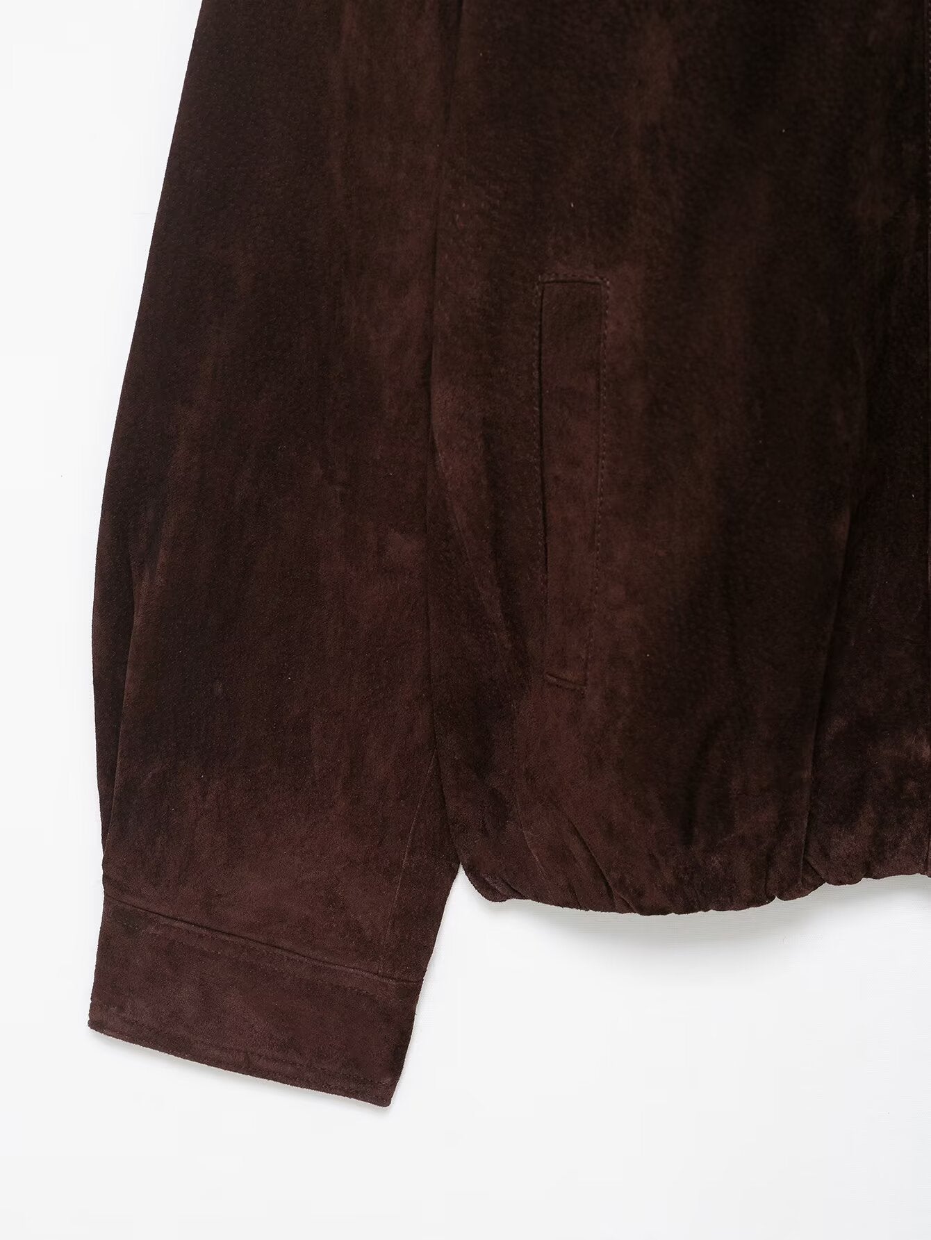 Women Clothing at Loose Suede Jacket