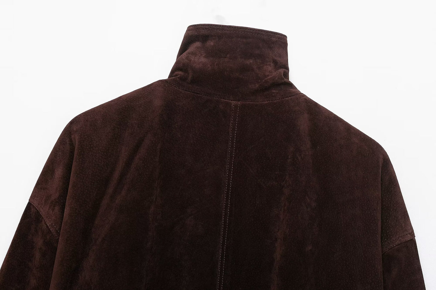 Women Clothing at Loose Suede Jacket