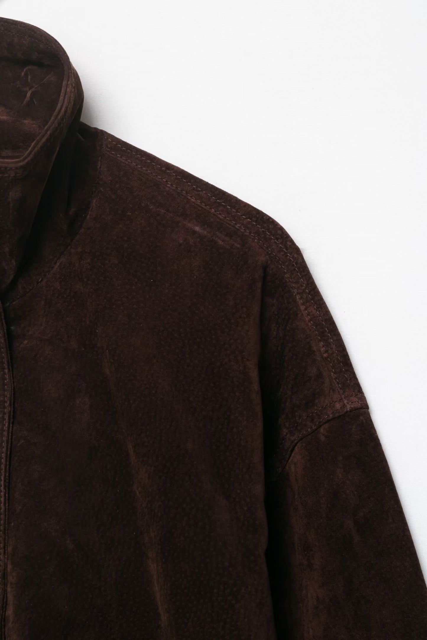 Women Clothing at Loose Suede Jacket