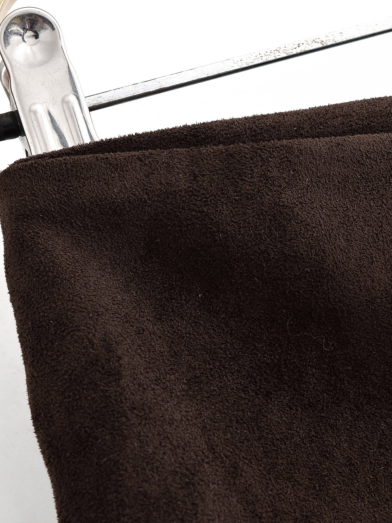 Women Clothing Autumn Brown Front Slit Design Sheath Long Skirt