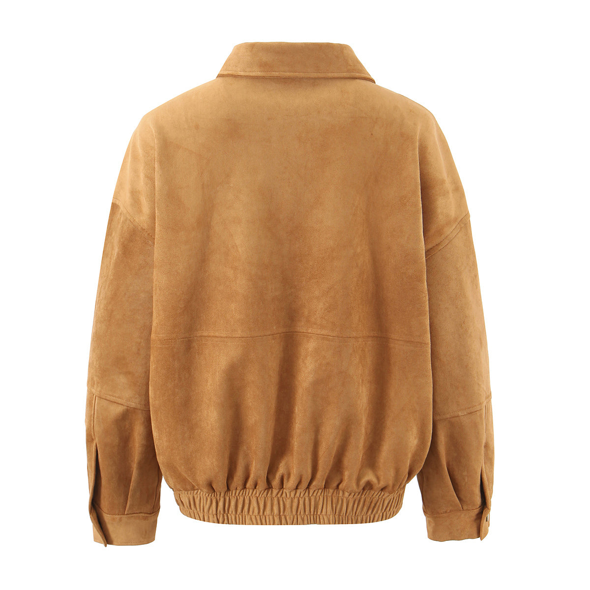 Autumn Winter Vintage Suede Fabric Jacket Coat Suede Shorts Set