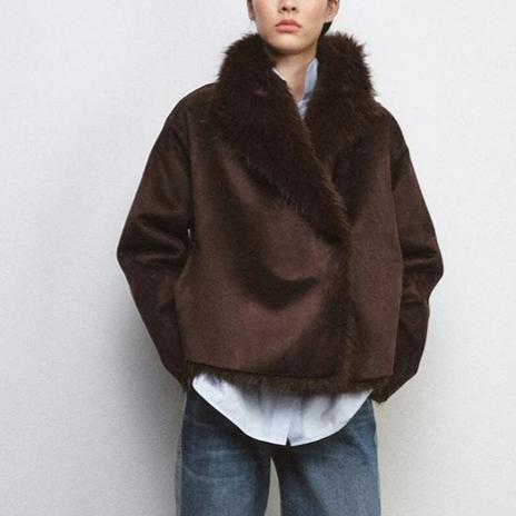 Women White Long Sleeve Short Jacket Coat