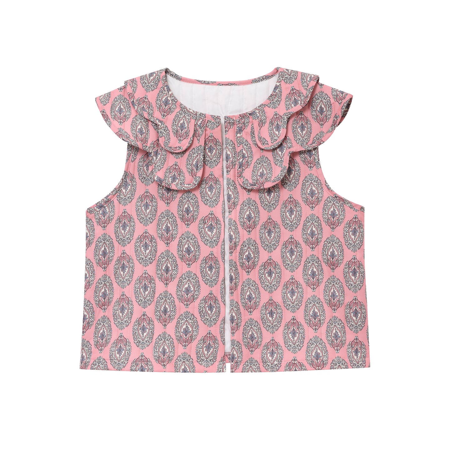 Women Clothing Printed Quilted Vest