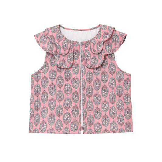 Women Clothing Printed Quilted Vest