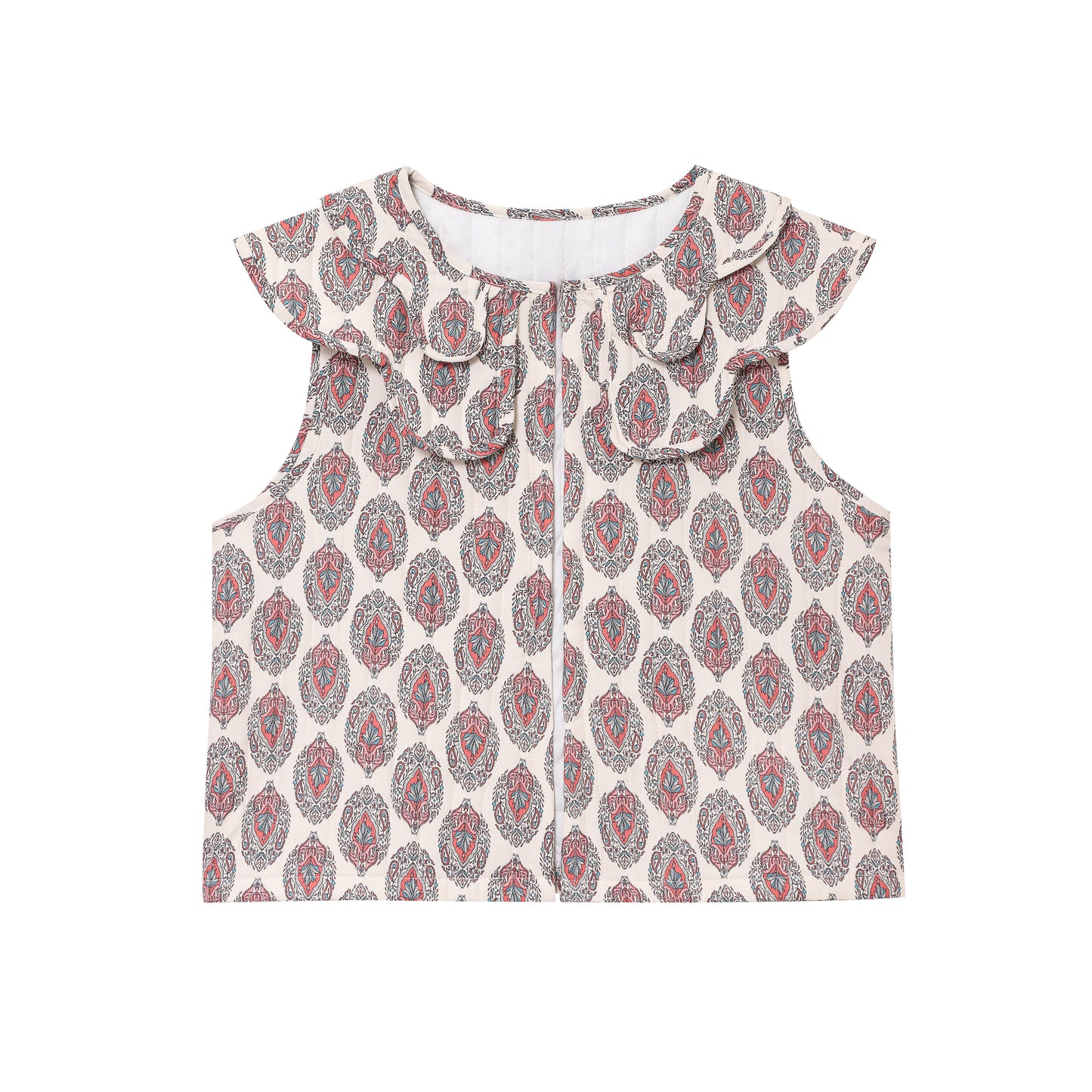 Women Clothing Printed Quilted Vest