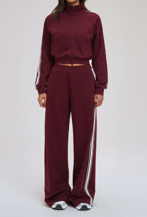 Contrast Color Sweatshirt Suit Loose Casual Comfortable All Match Outdoor Biking Mountain Climbing Sports Two Piece Sets