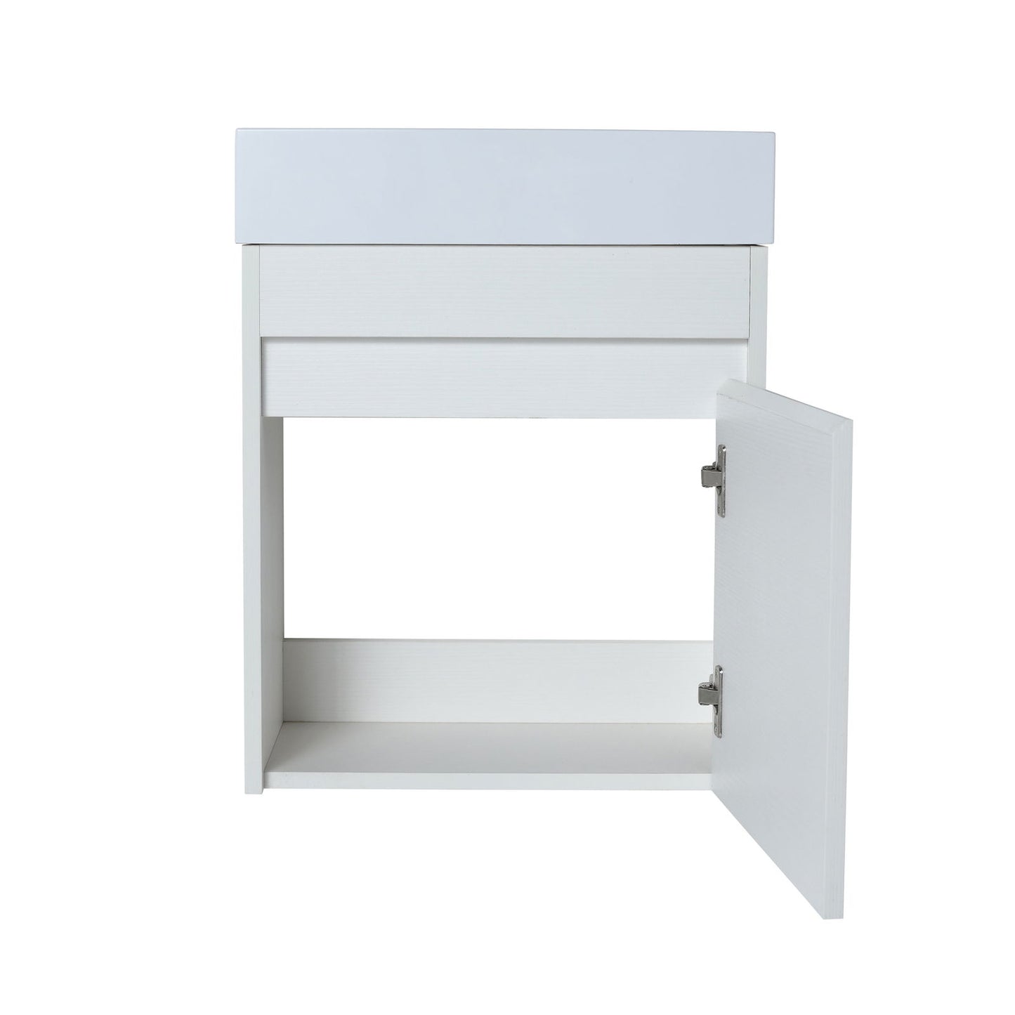 18'' Floating Wall-Mounted Bathroom Vanity with White Resin Sink & Soft-Close Cabinet Door himalipasal