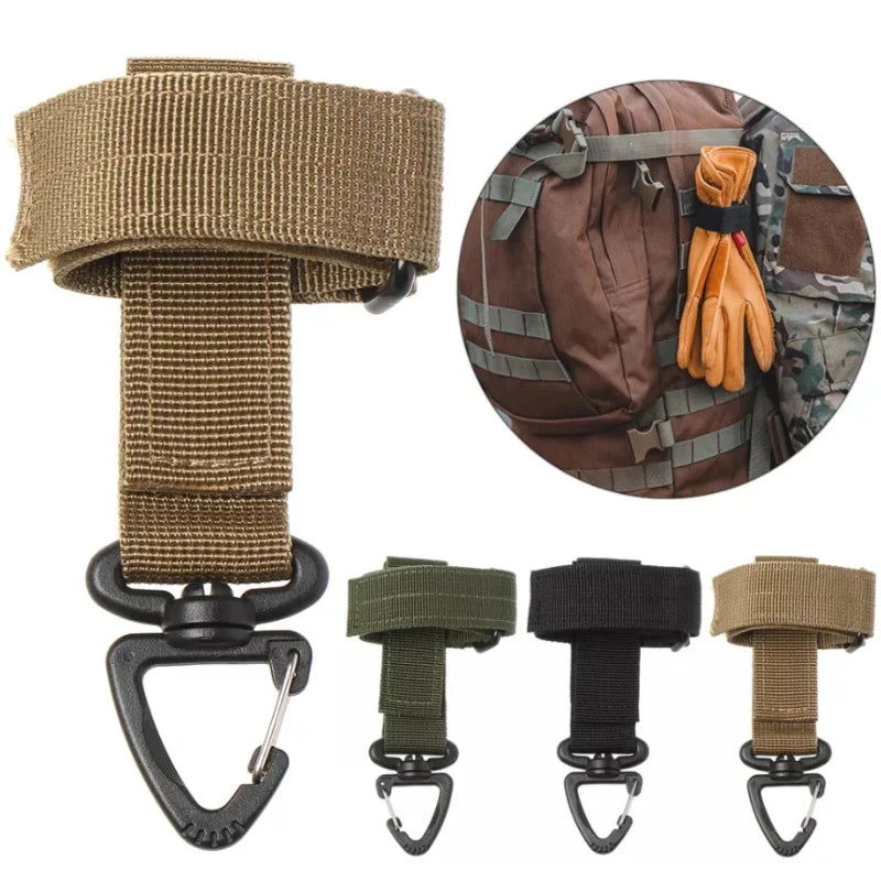 1pcs Outdoor EDC Tactical Gloves Storage Hook Military Fans Mountaineering Umbrella Rope Hook Outdoor Mountaineering Hook himalipasal