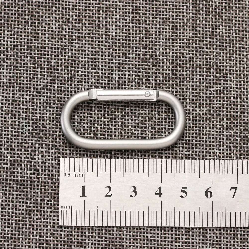 2/5/10pcs Multifunctional Alloy Aluminum Spring Hook Carabiner Camping Equipment Survival Gear Outdoor Mountaineering Travel Ki himalipasal