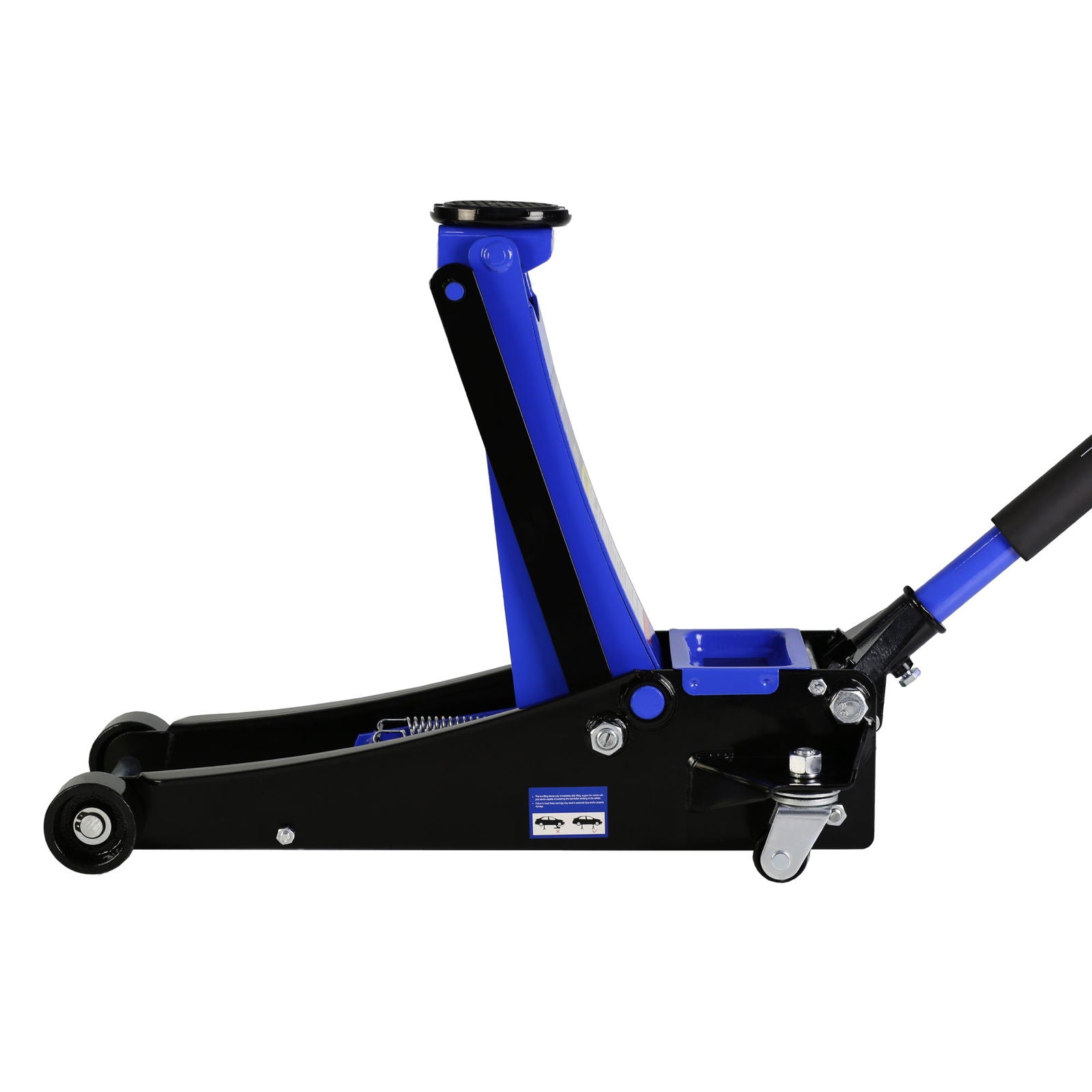 2.5 Ton Low Profile Floor Jack, Steel Racing Floor Jack with Dual Pistons Quick Lift Pump, Hydraulic floor jack Lifting range 3.5"-19.5" himalipasal