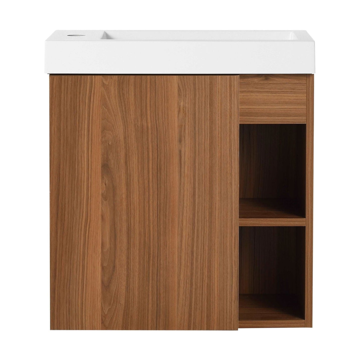 20'' Floating Wall-Mounted Bathroom Vanity with White Resin Sink & Soft-Close Cabinet Door himalipasal