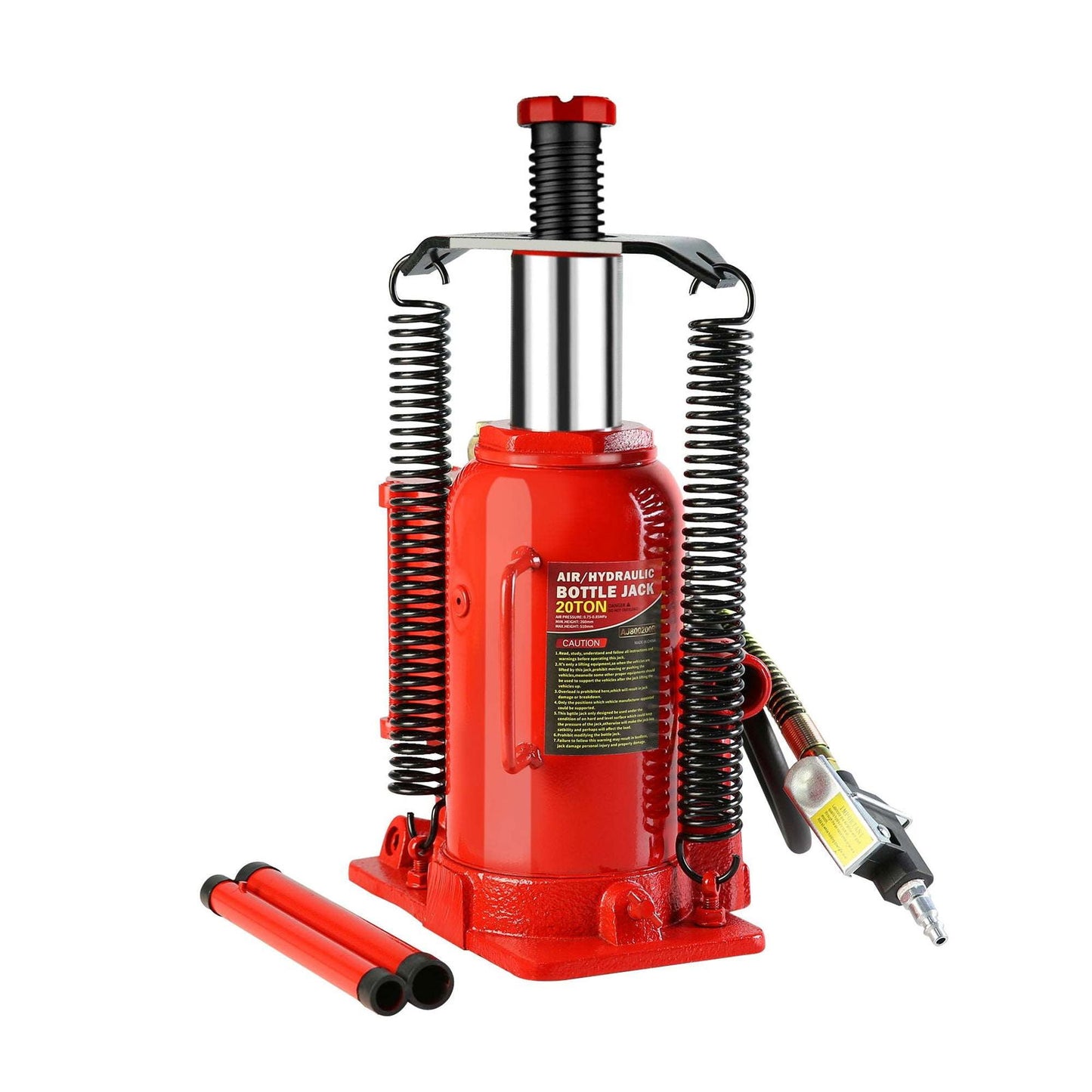 20 Ton Air Hydraulic Bottle Jack, with Manual Hand Pump Used for The Maintenance of Automobiles, Agricultural Vehicles, Heavy Trucks, Mobile Machinery, and Heavy Equipment himalipasal