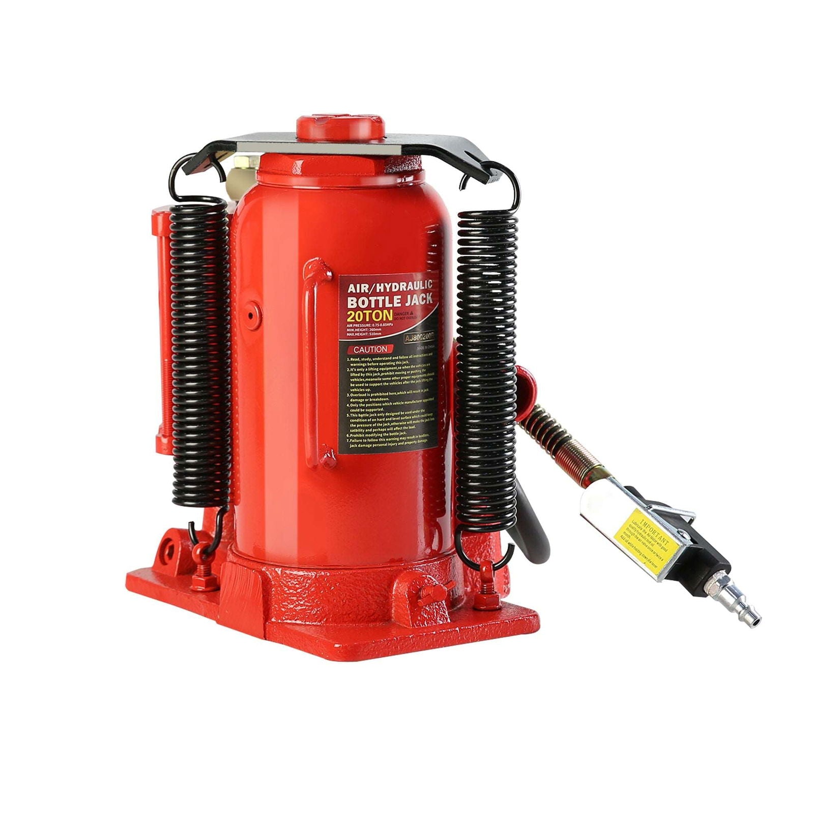 20 Ton Air Hydraulic Bottle Jack, with Manual Hand Pump Used for The Maintenance of Automobiles, Agricultural Vehicles, Heavy Trucks, Mobile Machinery, and Heavy Equipment himalipasal