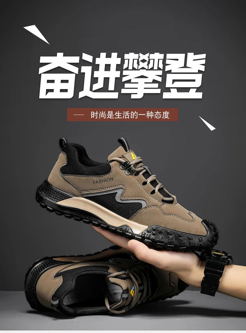 2024 men's shoes breathable non-slip wear-resistant shoes for men's outdoor mountaineering tide shoes in summer himalipasal